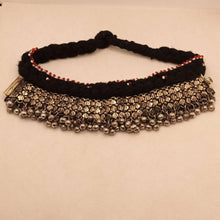 Load image into Gallery viewer, Tribal Vintage Choker Necklace with Silver Metal Bells