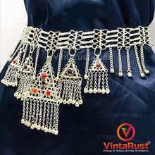 Load image into Gallery viewer, Ethnic Five Dangling Pendants Belly Belt