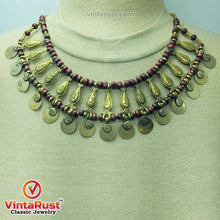 Load image into Gallery viewer, Tribal Ethnic Handmade Beaded Choker Necklace