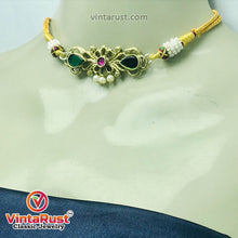 Load image into Gallery viewer, Statement Choker Necklace With Earrings