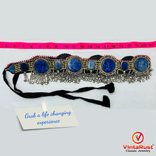 Load image into Gallery viewer, Handmade Kuchi Stones Belt With Silver Bells