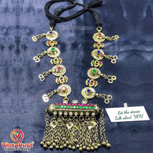 Load image into Gallery viewer, Long Amulet Style Pendant Necklace With Bells