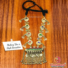 Load image into Gallery viewer, Long Amulet Style Pendant Necklace With Bells