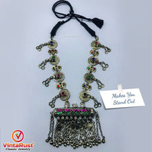 Load image into Gallery viewer, Long Amulet Style Pendant Necklace With Bells