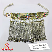 Load image into Gallery viewer, Silver Gypsy Choker Necklace With Long Dangling Bells