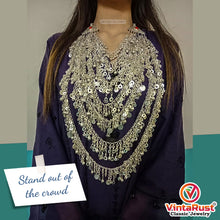 Load image into Gallery viewer, Tribal Multilayers Massive Silver Kuchi Necklace