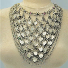 Load image into Gallery viewer, Silver Gypsy Kuchi Necklace With Multilayers Chain And Tassels