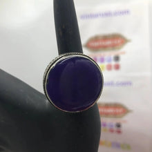 Load image into Gallery viewer, Silver Handmade Statement Boho Stone Ring