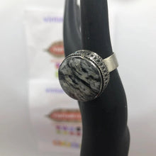 Load image into Gallery viewer, Silver Handmade Statement Boho Stone Ring