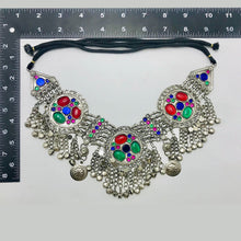 Load image into Gallery viewer, Tribal Three Rings Necklace With Silver Bells