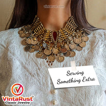 Load image into Gallery viewer, Bohemian Vintage Coins Choker Necklace