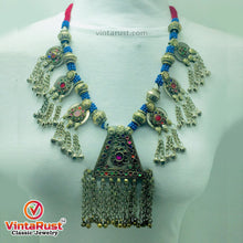 Load image into Gallery viewer, Vintage Pendant Necklace with Dangling Bells