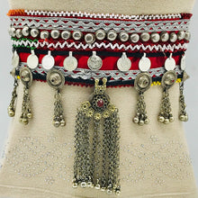 Load image into Gallery viewer, Handmade Belt with Turkman Hanging Beads