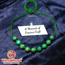 Load image into Gallery viewer, Amazonite Stone Beaded Choker Necklace