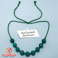Load image into Gallery viewer, Amazonite Stone Beaded Choker Necklace