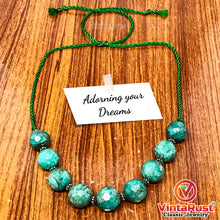 Load image into Gallery viewer, Amazonite Stone Beaded Choker Necklace