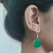 Load image into Gallery viewer, Antique Handmade Gemstones Earrings