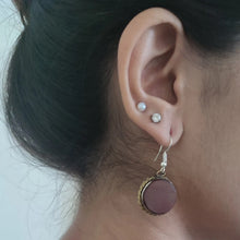 Load image into Gallery viewer, Antique Handmade Gemstones Earrings