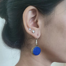 Load image into Gallery viewer, Antique Handmade Gemstones Earrings