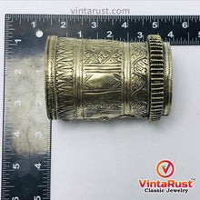 Load image into Gallery viewer, Antique Afghan Cuff Bracelet With Blue Glass Stones