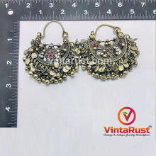 Load image into Gallery viewer, Antique Ethnic Hoop Earrings With Bells