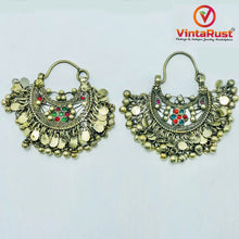 Load image into Gallery viewer, Antique Ethnic Hoop Earrings With Bells