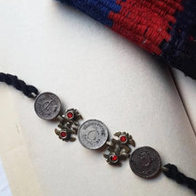Load image into Gallery viewer, Antique Motif Statement Choker With Vintage Coins