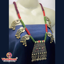 Load image into Gallery viewer, Antique Tribal Nomadic Beaded Necklace