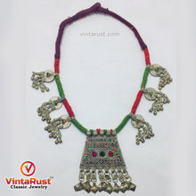 Load image into Gallery viewer, Antique Tribal Nomadic Beaded Necklace
