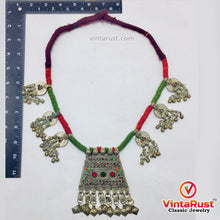 Load image into Gallery viewer, Antique Tribal Nomadic Beaded Necklace