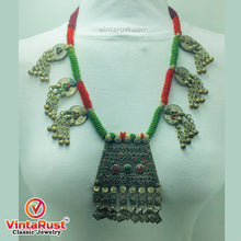 Load image into Gallery viewer, Antique Tribal Nomadic Beaded Necklace
