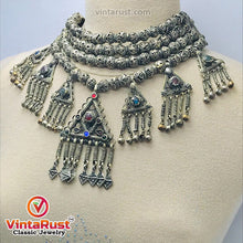 Load image into Gallery viewer, Beaded Chain Necklace With Dangling Seven Pendants