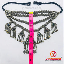 Load image into Gallery viewer, Stylish Beaded Chain Necklace with Seven Beautiful Dangling Pendants