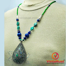 Load image into Gallery viewer, Beaded Chain Pendant Necklace
