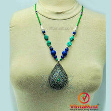 Load image into Gallery viewer, Beaded Chain Pendant Necklace