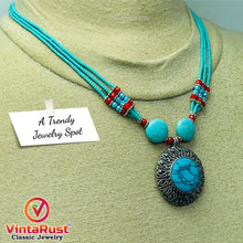 Load image into Gallery viewer, Beaded Multilayers Chain Necklace With Pendant