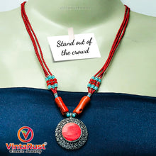 Load image into Gallery viewer, Beaded Multilayers Chain Necklace With Pendant