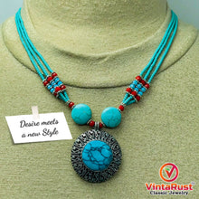 Load image into Gallery viewer, Beaded Multilayers Chain Necklace With Pendant