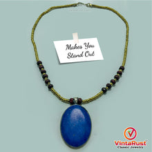 Load image into Gallery viewer, Beaded Statement Necklaces With Pendant Stone