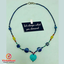 Load image into Gallery viewer, Vintage Lapis and Turquoise Stones Beaded Necklace