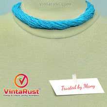 Load image into Gallery viewer, Turquoise Beaded Collar Statement Choker Necklace