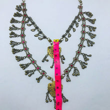 Load image into Gallery viewer, Bib Necklace With Two Layers Pendants