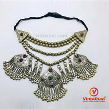 Load image into Gallery viewer, Tribal Multilayers Beaded Choker Necklace With Pendants