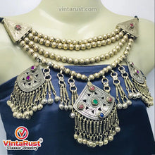Load image into Gallery viewer, Tribal Multilayers Beaded Choker Necklace With Pendants