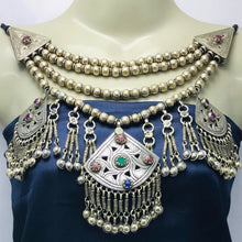 Load image into Gallery viewer, Tribal Multilayers Beaded Choker Necklace With Pendants