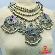 Load image into Gallery viewer, Tribal Multilayers Beaded Choker Necklace With Pendants