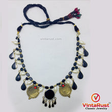 Load image into Gallery viewer, Choker Necklace With Stones, Pearls and Coins