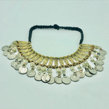 Load image into Gallery viewer, Vintage Coins Choker Necklace With Beaded Multilayers Chains