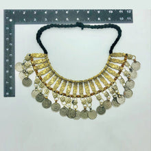 Load image into Gallery viewer, Vintage Coins Choker Necklace With Beaded Multilayers Chains