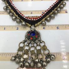 Load image into Gallery viewer, Vintage Afghan Dangling Bells Pendant Necklace